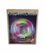 Luxe Lagoon Collection South Beach Light Up Multicolored  Inflatable Rin... - $14.89