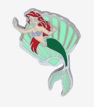 Disney Little Mermaid Green Sea Shell Ariel pin - £11.12 GBP