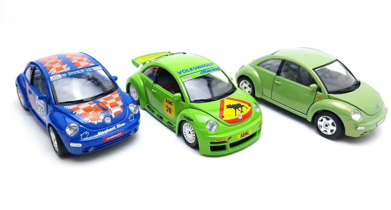 Bburage 1:24 New Beetle Cup 1999 Race and Stock lot x3 Diecast Car  - $28.95
