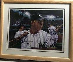 Mickey Mantle Signed Autographed 27x33 Framed Print #472/750 - Lifetime COA - £314.75 GBP