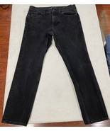 Everlane Jeans Mens 33x30 The Slim Uniform Black Denim 4-Way Stretch Dis... - $31.15 CAD
