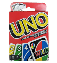 Uno Wild Cards Card Game Customizable Complete Instructions New Stocking Stuffer - £6.79 GBP