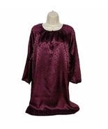 J Crew Womens Shift Dress Size 6 Burgundy Paisley Long Sleeve Scoop Neck - $27.72