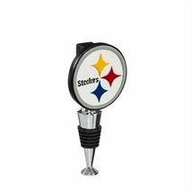 Pittsburgh Steelers NFL Logo Wine Bottle Stopper Cork Holder 3WS3824 Metal Base - £19.46 GBP