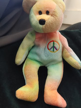 TY Beanie Baby - Peace Bear - £3.10 GBP