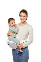 Ergobaby All Carry Positions Baby Carrier Hip Seat With Enhanced, Pearl Grey - £118.74 GBP