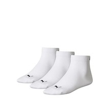 Puma Quarter Sock (3 Pairs), White - UK 12-14  - $26.00