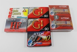 Audio Cassette Tapes Lot of 9 Sony, JVC, TDK - New Sealed - £21.99 GBP