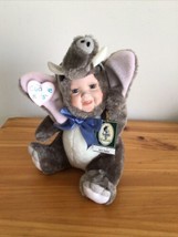 Geppeddo Cuddle Kids Aaron Elephant Porcelain Doll 2002 - £12.77 GBP