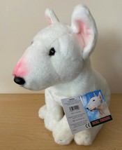 White English Bull Terrier 12&quot; plushie gift wrapped or not with tag or not - £31.97 GBP+