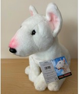 White English Bull Terrier 12&quot; plushie gift wrapped or not with tag or not - £31.50 GBP+
