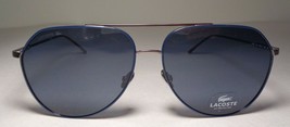 Lacoste L209S Silver Matte New Men&#39;s Aviator Sunglasses - £236.61 GBP
