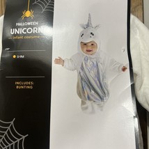 Halloween Infant, 0-9 Months White and Silver Unicorn Costume-Includes B... - $30.57