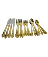 Gold Stainless-Steel Silverware 20 Piece Set~Serving for 4 ~ H. F. LTD. ... - $22.41 CAD