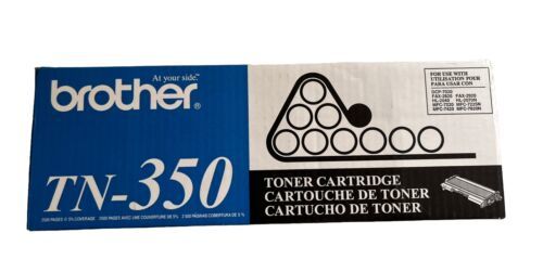 Genuine Brother TN-350 TN350 Black Toner Cartridge Factory Sealed Pack New Box - $37.39