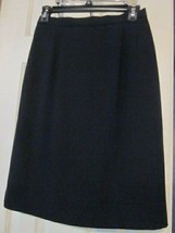 Vintage Talbot&#39;s Size 6 Solid Black Lined Dress Skirt - £3.95 GBP