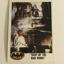 Batman 1989 Trading Card #62 Jack Nicholson Keep Up The Bad Work - £1.54 GBP