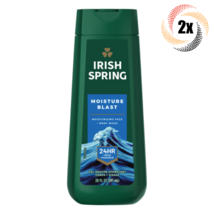 2x Bottles Irish Spring Moisture Blast Face &amp; Body Wash | 20oz | 24 Fresh - £23.58 GBP