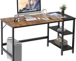 55.1 Inch Home Office Computer Desk, Study Writing Table Desk With With ... - $218.99