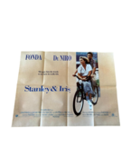 STANLEY Und Iris 1990 Jane Fonda, Robert De Niro, Quad Film Poster. Vgc - £136.18 GBP