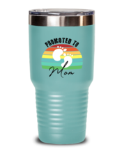 Mom Tumbler Promoted To Mom Teal-T-30oz  - £25.69 GBP