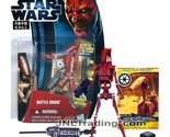 Yr 2012 Star Wars Movie Heroes 4 Inch Figure BATTLE DROID MH04 with Disp... - £31.44 GBP
