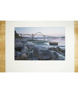 Tom Adams Photography Yaquina Bay Bridge Newport Oregon Photo Art 20x24 - £42.81 GBP