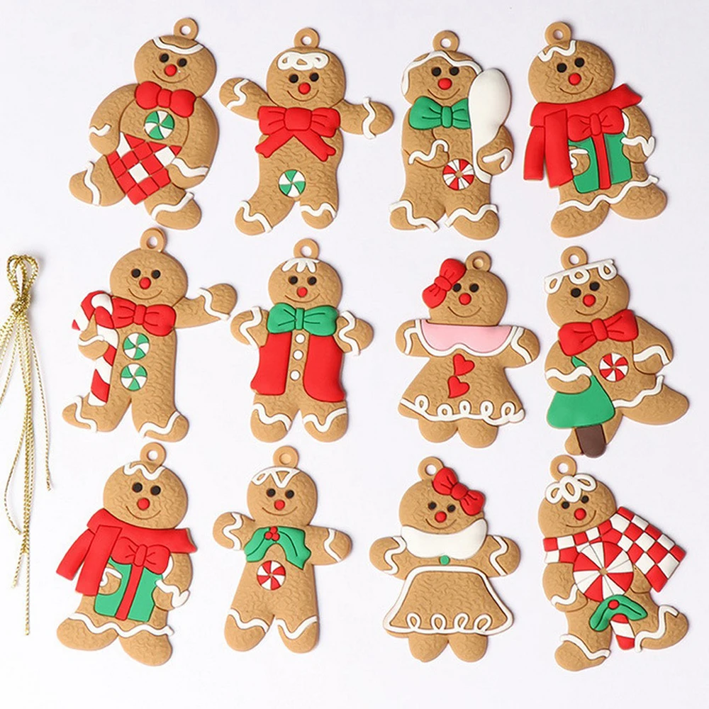 House Home Gingerbread Man Christmas Tree Ornaments New Christmas Tree S... - £19.54 GBP