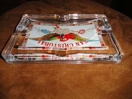 Glass Cigar Ashtray Measures 8" L x 5" W x 1" H image 5