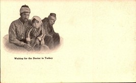 Vintage Undivided Back - Rare -POSTCARD -WAITING For The Doctor In TURKEY-BK33 - £9.46 GBP