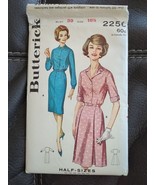Vintage Butterick 2256 SLIM FULL-SKIRTED SHIRTDRESS Sewing Pattern Women... - £14.94 GBP