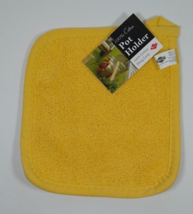 Ritz Terry Cloth Pot Holder Butter Yellow 8.5&quot; by 8&quot; - £8.78 GBP