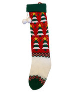 Large White and Red Christmas Stockings Christmas Trees Knit  - 24&quot; - $280.92 MXN