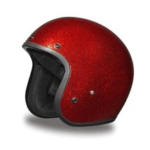 Daytona CRUISER-RED Metal Flake Open Face Dot Motorcycle Helmet DC7-RD - £94.58 GBP