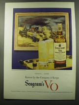 1949 Seagram&#39;s V.O. Whisky Ad - Obviously.. mature Known by the company it keeps - £14.57 GBP