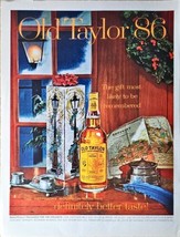 Old Taylor 86 Kentucky Bourbon Whiskey Classic-1961 Vintage Print Ad - $9.74