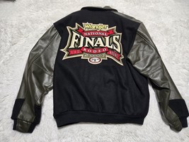 VTG Wrangler 2001 NFR VEGAS National Finals Rodeo XL Bomber Jacket Leath... - $164.58