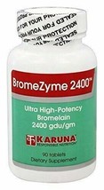 NEW Karuna BromeZyme Ultra High Potency Bromelain Supplement 90 tabs - $35.43