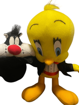 Looney Tunes Kids Yellow Red With Sylvester Hat Tweety Bird Plush Stuffed Toy - $14.03