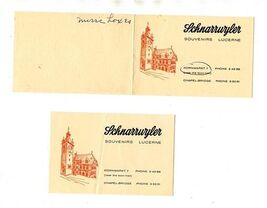 SchnarruryleR Souvenir Store Brochure &amp; Receipt Lucerne Switzerland 1957 - $13.86