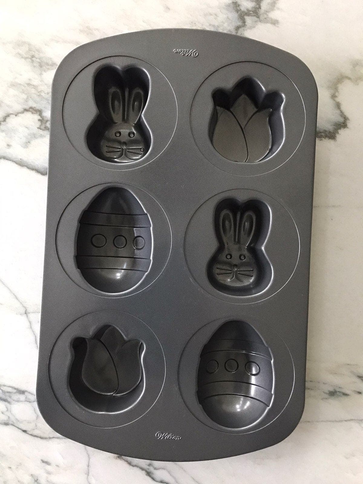 Wilton Easter Baking Mini Cake Pan Eggs Bunny Tulips - $17.41