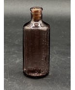 A. Lancaster Indian Vegetable Jaundice Bitters 1852 Amethyst Purple Glas... - $22.27