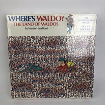 NEW Vintage 1990 Where&#39;s Waldo Land of Waldos Jigsaw Puzzle 550 Pieces 1... - $27.99