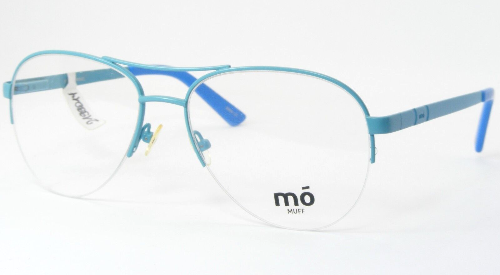 MO Orejera 203NY C Azul Cielo Raro Gafas Montura Metálica 55-17-140mm Es... - $86.55