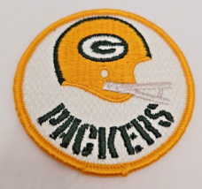 Green Bay Packers NFL Football 3&quot; Sew On Patch Throwback Trucker Hat 80s... - $9.47