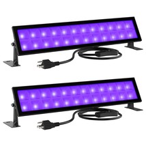 2 Pack 48W Black Light Bars, Led Blacklight With Plug And Switch, Ip66 O... - £58.96 GBP