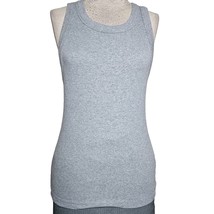 Grey Ribbed Tank Top Size Small - £19.46 GBP