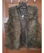 Wenxi Women Gray Faux Fur Vest Size XXXL - £14.01 GBP