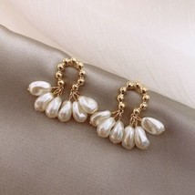 Fashion Alloy cute style long imitation Pearls Drop Earrings Set for Women - £6.88 GBP