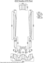 2019 Seadoo GTX Floor Swim Platform Cockpit Pad Boat EVA Teak Decking 1/4&quot; 6mm - $281.00